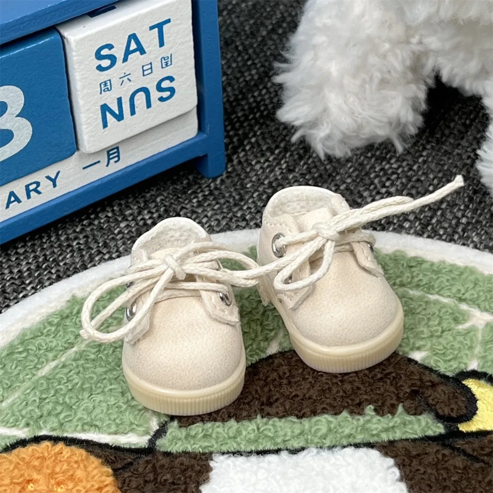 

Sitting Party Doll Mini Leather Shoes Sneakers Universal Cotton Doll Leather Shoes Cartoon 1 Pair Doll Clothes Shoes