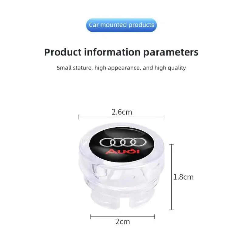 غطاء غبار ولاعة سجائر السيارة على الطراز الجديد - غطاء مقاوم للغبار والزخرف، مناسب لموديلات أودي #3