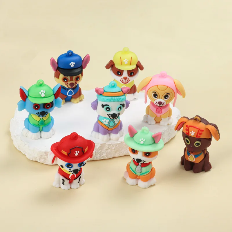 Paw Patrol Ryder Marshall Rubble Chase Cartoon Figure Models for Children Cute Paw Patrol Models Kids Room Decoration Toys Gifts