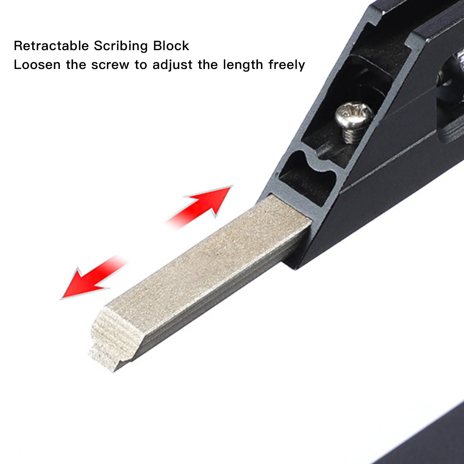 النجارة ارتفاع حاكم 180 مللي متر مقياس مزدوج قابل للتعديل عمق أداة قياس لآلة طحن الجدول المنشار النجارة ارتفاع حاكم