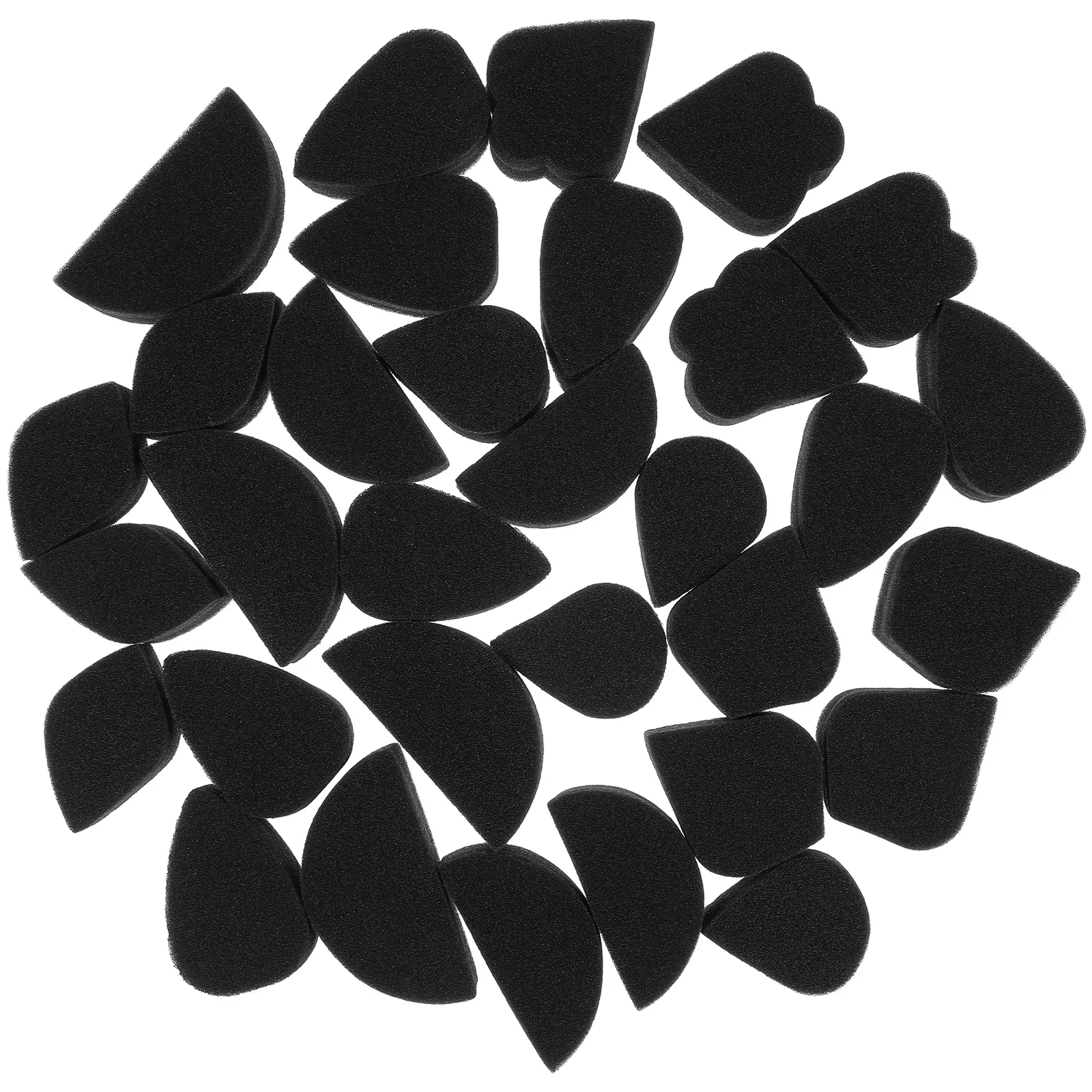 28 pçs esponjas de pintura para artesanato rosto arte design lágrima gota pétala forma esponjas leve portátil maquiagem escondendo ferramentas conjunto