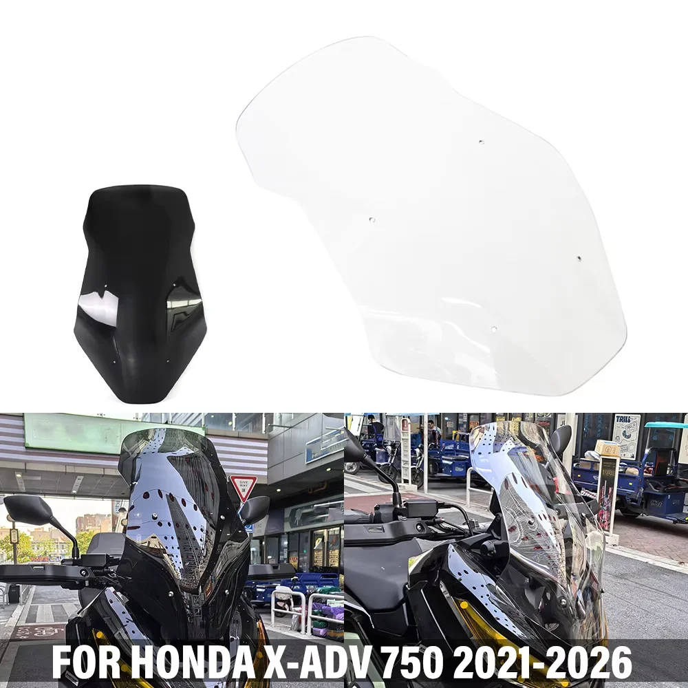 Motorcycle Adjustable Front Windscreen Windshield Wind Deflectors FOR HONDA X-ADV 750 2021-2026 Protection Shield Accessories