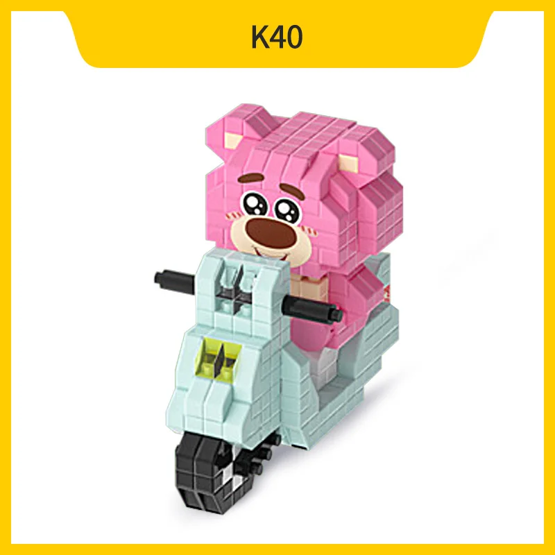 Cartoon Anime Hello Kitty Blöcke Kuromi My Melody Cinnamoroll Maus Bausteine Puppe Spielzeug Kinder Geburtstagsgeschenk