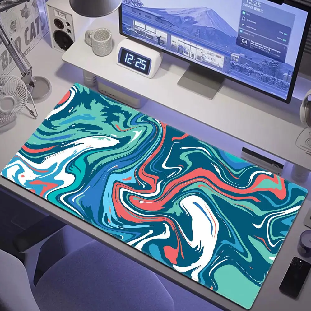 

HYBXAXC Game Customization Mousepad Gaming Strata Liquid Mouse Pad Alfombrilla Mouse Mat Computer Gamer Keyboard Pads Oversize