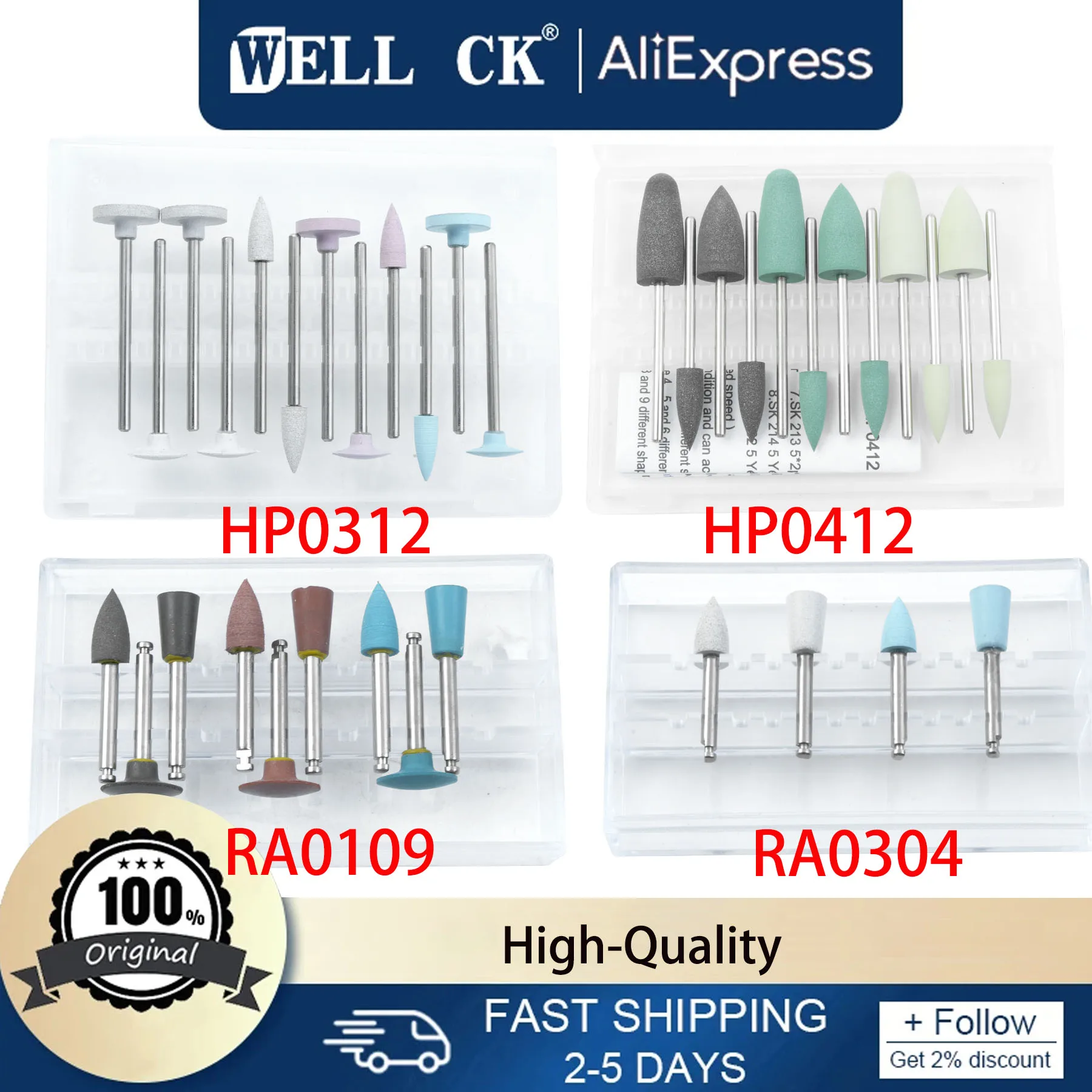 Dental prophylaxis brushes Composite Polishing Kits RA0109 RA0304 Resin Base Hidden HP0412 HP0312 Dental Resin Pulers Dentistry