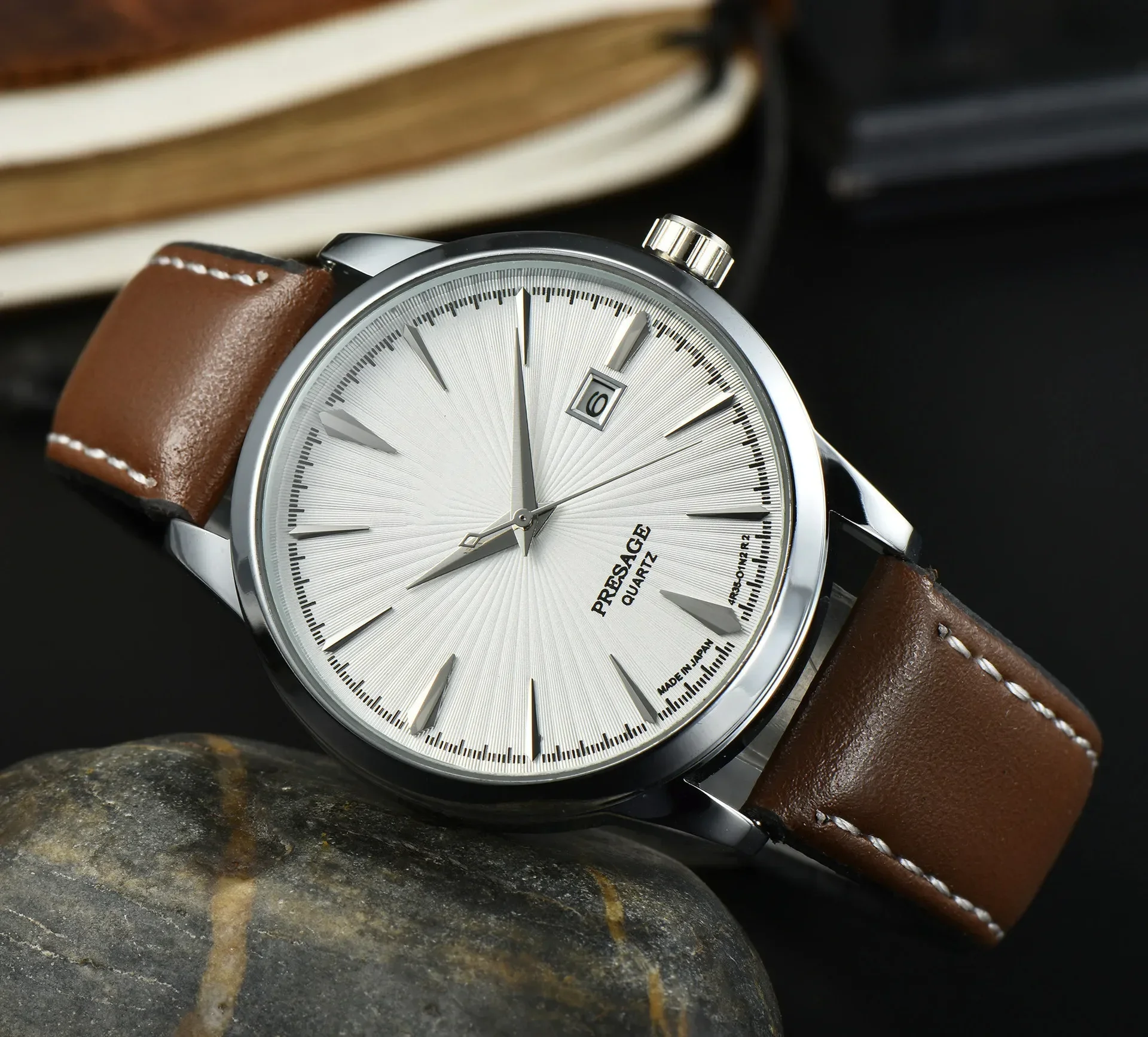 2025 New Fashion Cocktail Collection Fashion Business Men's Watch Stainless Steel Quartz Watch Men's Date Clock Watch