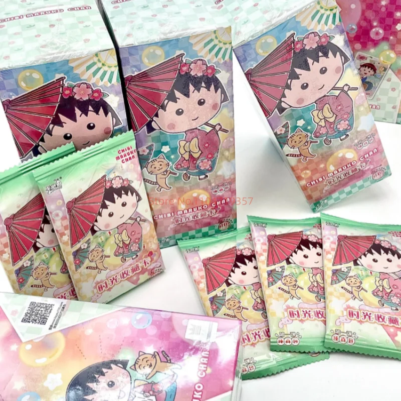 

Оригинальные коллекционные карточки Kayou Chibi Maruko-Chantime, серия Innocence, набор из 7 карточек (01-02), подарочная коробка, игрушка