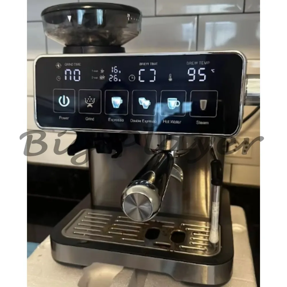 Grinding Coffee Machine Touch Screen Stainless Steel Espresso Machine Italian Home Coffee Machine