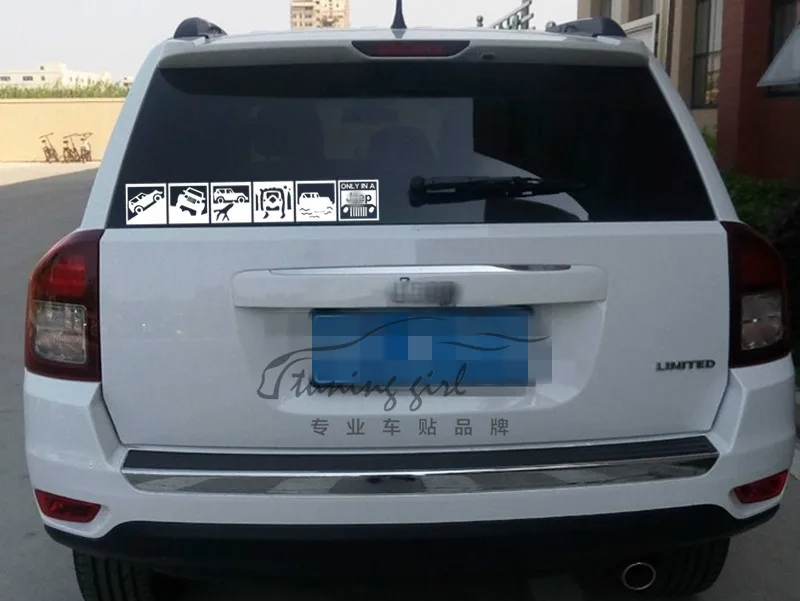 Car Stickers Off Road Reflective 4x4 4WD Decals Decoration For Compass Patrio Wrangler Cherokee Windshield Trunk Bumper Doors D2