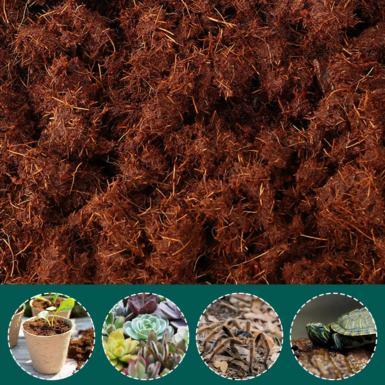 Coconut Coir Compressed Coco Coir Brick For Plants Expandable Natural Coco Coir Bricks Fiber Soil For Plants Flowers Herbs Coco