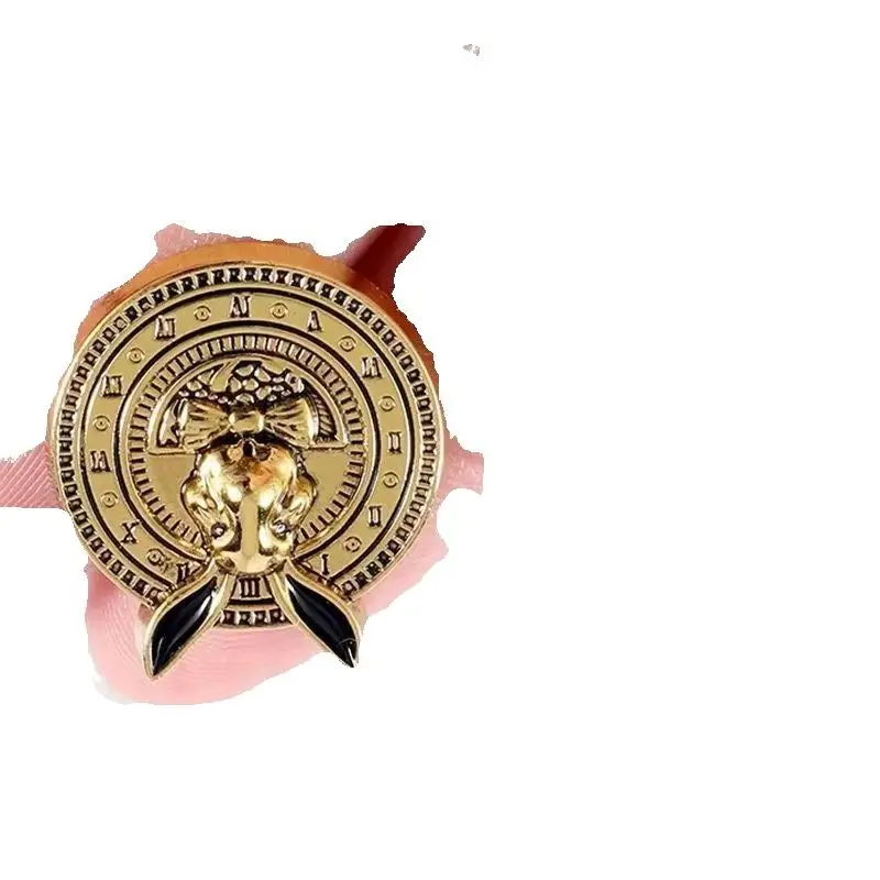 6PCS High-end retro metal coat buttons small perfume upscale cardigan buttons cashmere clothes jumper hundred women buckle