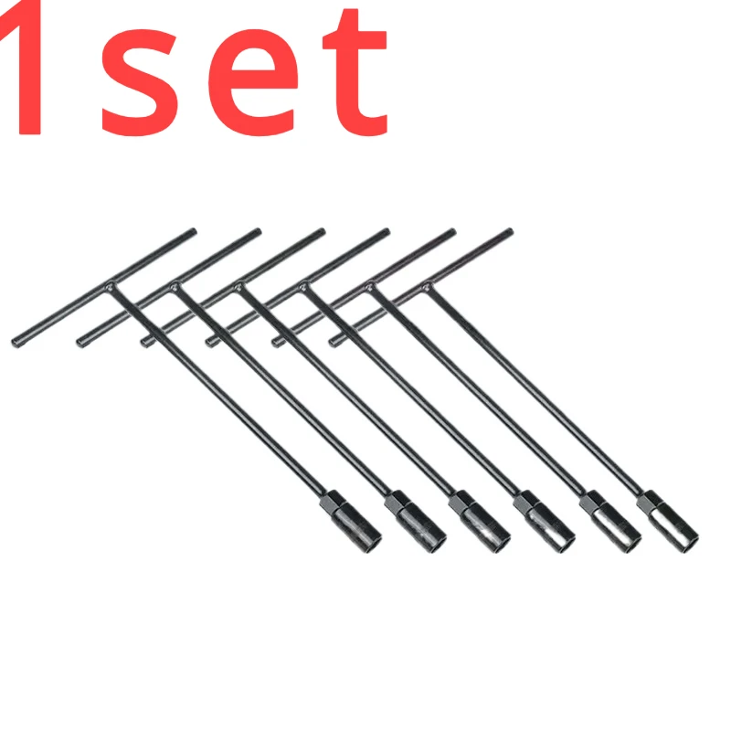 

1set for T-shaped Socket Wrench Tool Set 8-19mm Internal Hexagonal Automotive Repair Tool High Hardness Complete Set