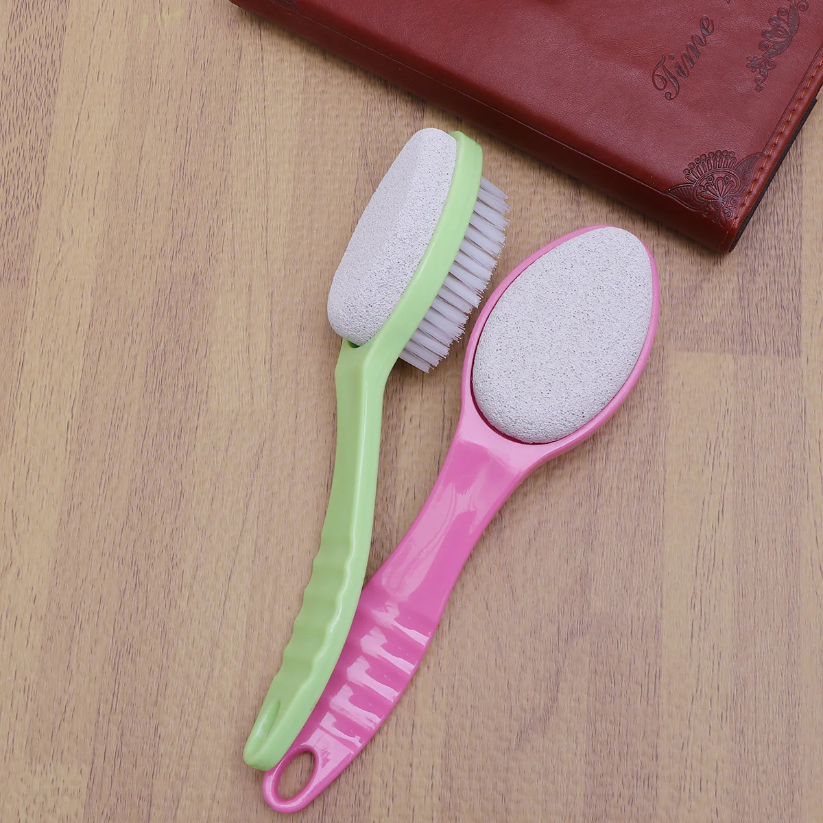 

2pcs Callus Remover Dead Skin Remover Pedicure File Dual Sided For Hard Skin Exfoliation Pumice Brush Foot Care Tool Nail Art