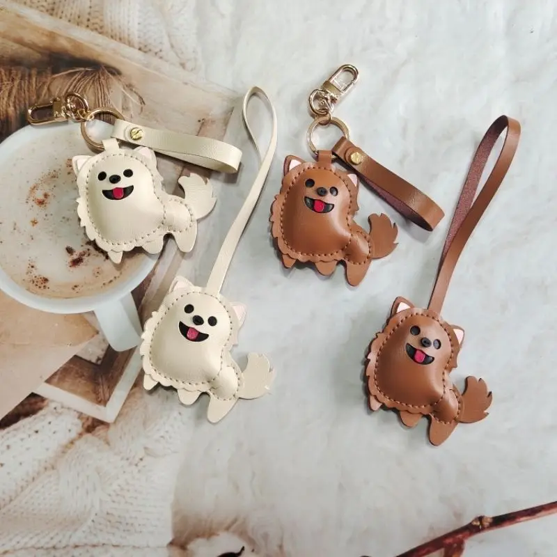 Genuine Leather Handmade Bags Charm Pendant Keychain Hanging Ornament Handbag Purse Exquisite Decor Keyring Bag Accessories