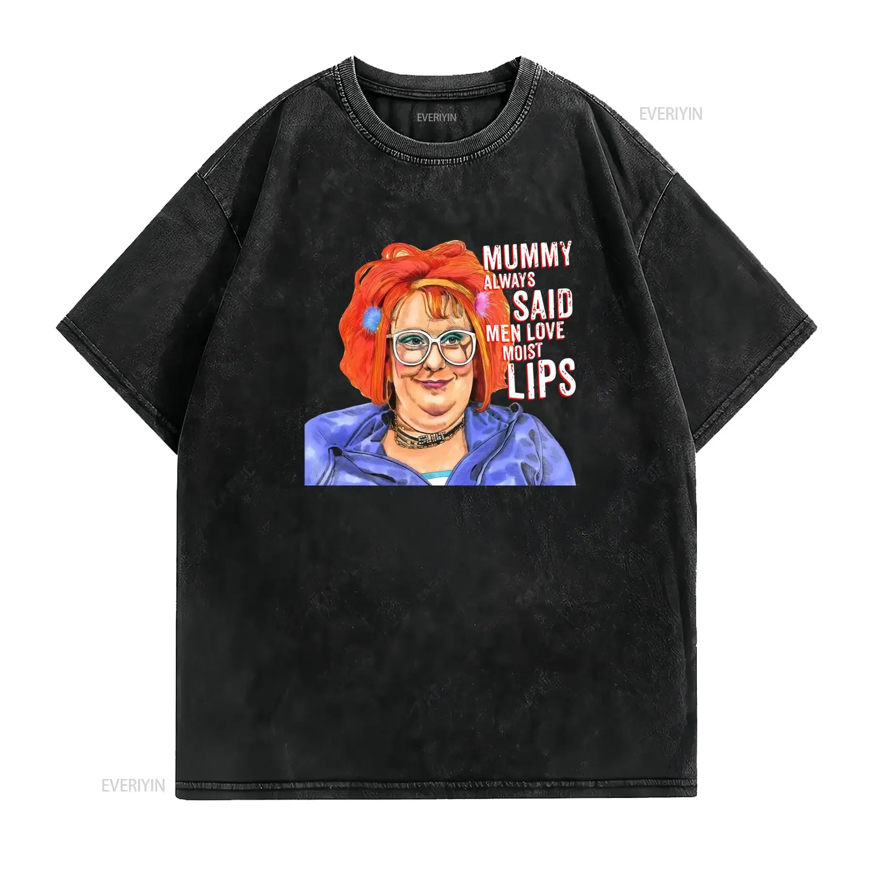 Gimme Linda La Hughes Moist T Shirt Funny Novelty Humour Mummy Stunner Flirt Innuendo Naughty Dirty Thirty Men Lips Show