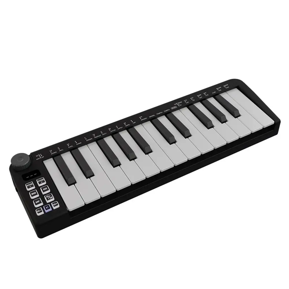 

25 Key USB MIDI Keyboard Controller Mini Portable Keyboard MIDI Controller With Smart Chord Scale Modes Arpeggiator