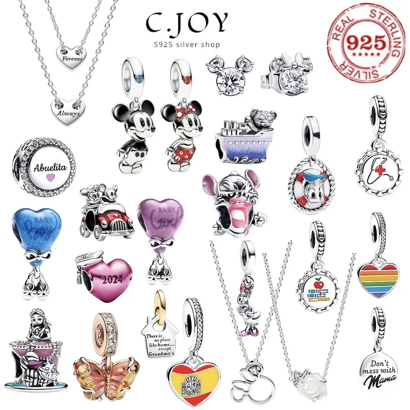 

Подвеска женская из серебра 2024 пробы с изображением Микки-Мауса