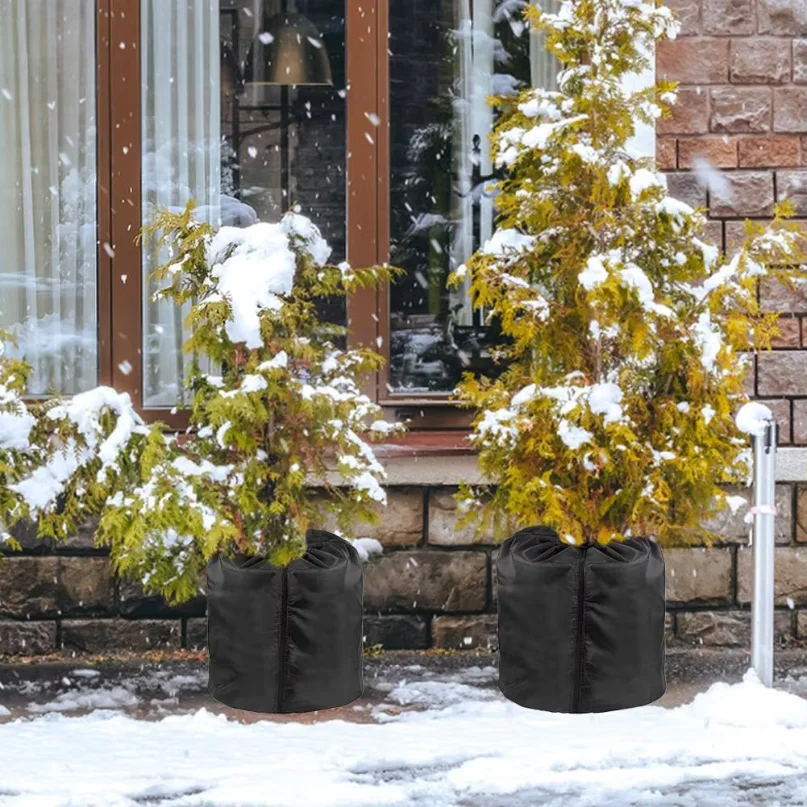Winter Plant Pot Cover Winter Flower Pot Cover with Freeze Protection Cold Weather Trees Jacket
