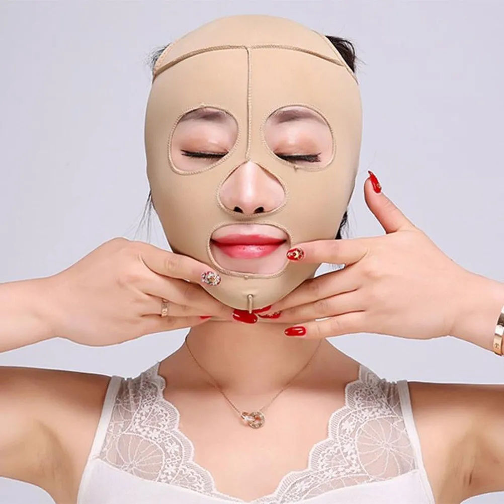 Premium Face Slimming Mask Elastic Skin Color Bandage Anti Wrinkle Face-Lift Chin Slimming Belt Promote Blood Circulation