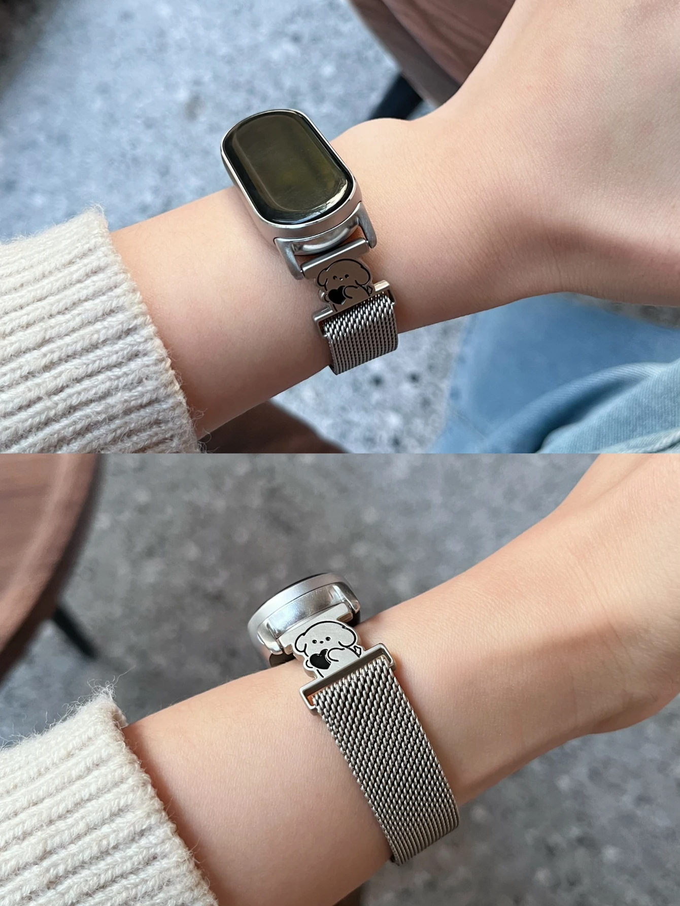 حلقة لـ Xiaomi Band 9، سوار معصم Xiaomi Band 9 NFC الناعم Xiaomi Band 8 NFC معصمه Xiaomi 8 حزام سوار معدني