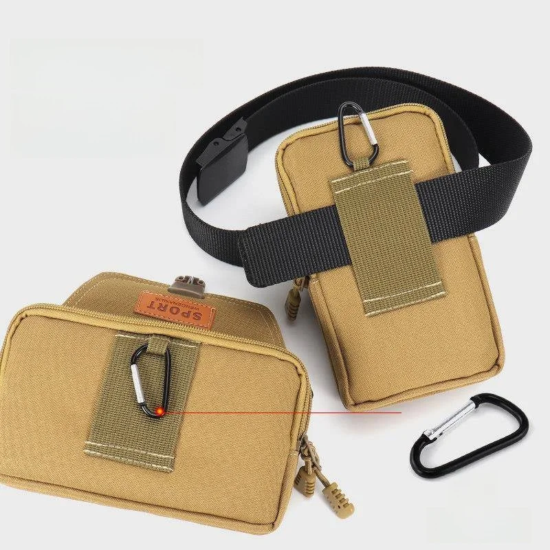Mens Multifunctional Wearable Phone Waist Bag Durable Outdoor Work Tool Pouch Fashionable Leather Belt Case for Mobile Phones