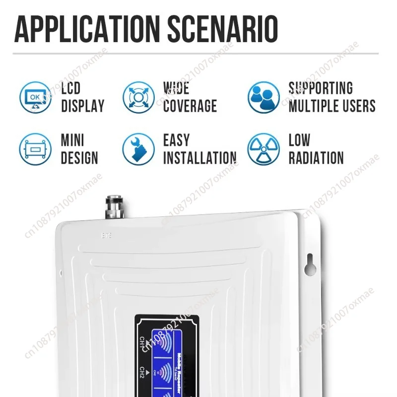 3-Band 900/1800/2100 MHz 65 Gain Mobile Network Enhancer Cell Phone Signal Repeater for Apartment 2G 3G 4G GSM Network