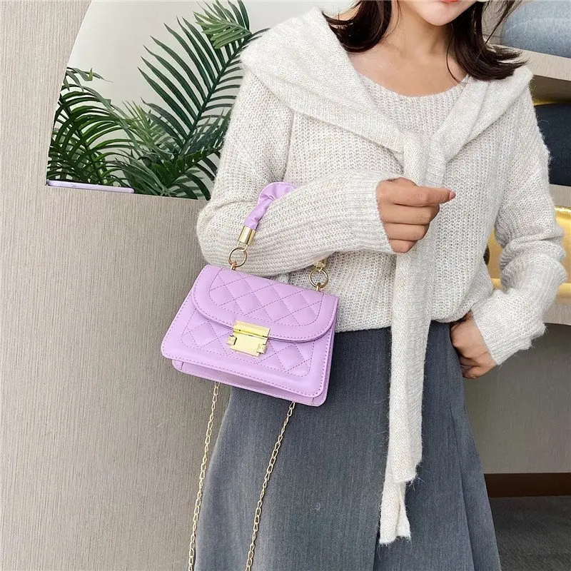 Vintage Luxury Women Shoulder Bag New Designer Brand Chain Handbags Women Fashion Pu Leather Casual Underarm Crossbody Bag