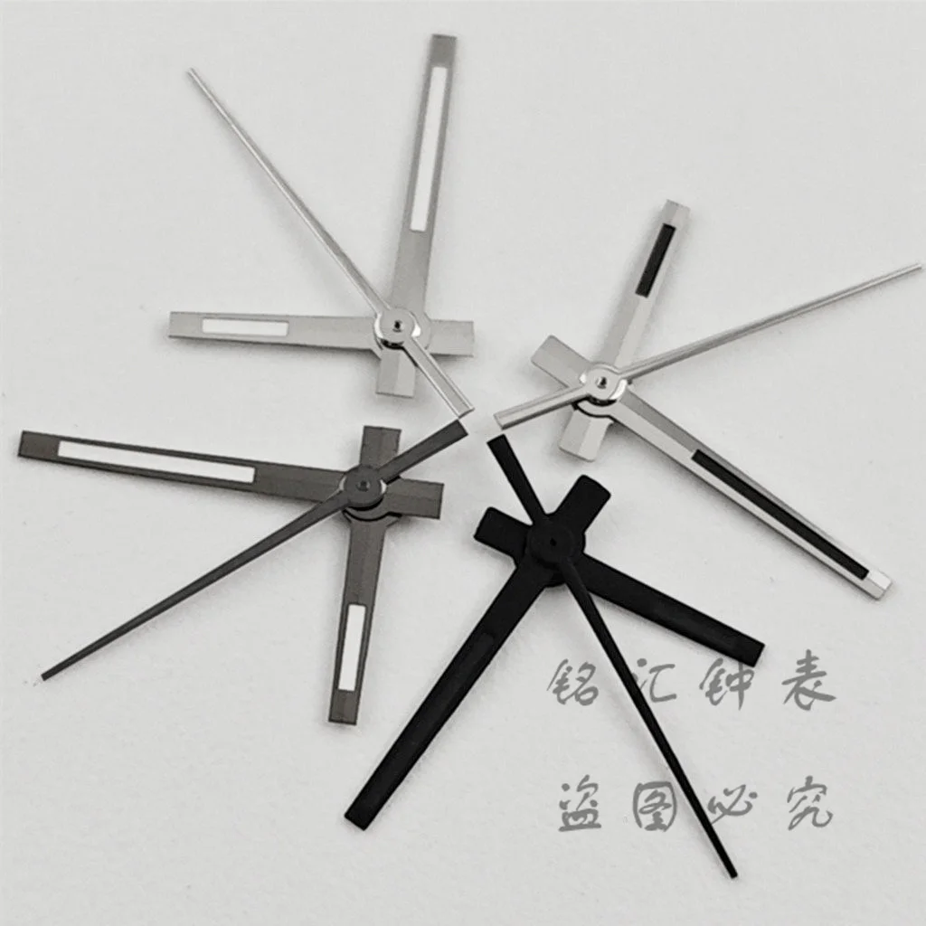 Modified Watch Hands Set Green Luminous Datejust Style Pointers For NH34 NH35 NH36 NH38 NH70 NH72 Watch Repair DIY Spare Parts