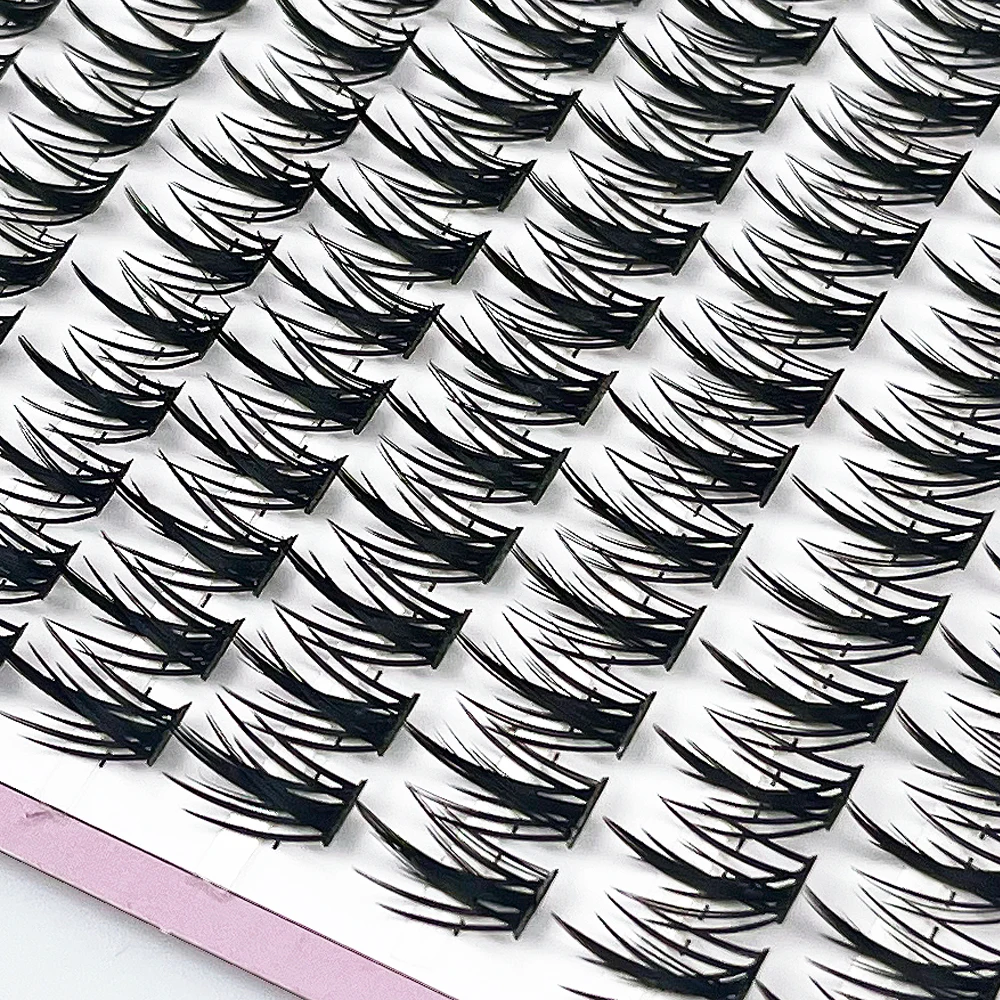 1 box/160 bunches Mink Eyelashes 3D Russian individual Eyelash cluster Natuaral Eyelash Extension Makeup Tools Lashes Wholesale