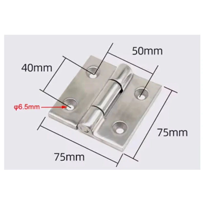 ABAE-Butt Hinges Metal Door Hinges Cabinet Aluminium Box Backflap Shed Door Hardware Heavy-Duty Thickened