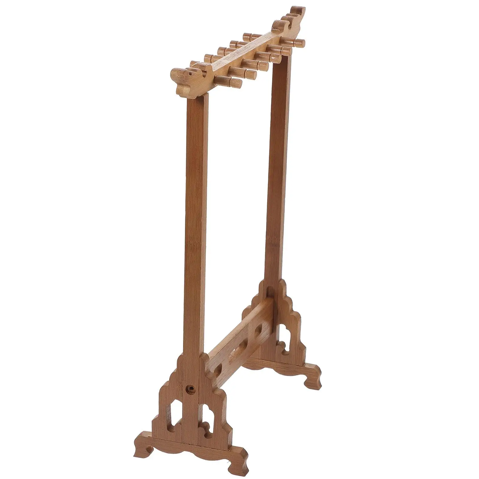 

1pc Brush Pen Rack Practical Pen Holder Wooden Calligraphy Organizer Desk Decor Simple Elegant Non-fading Crafted