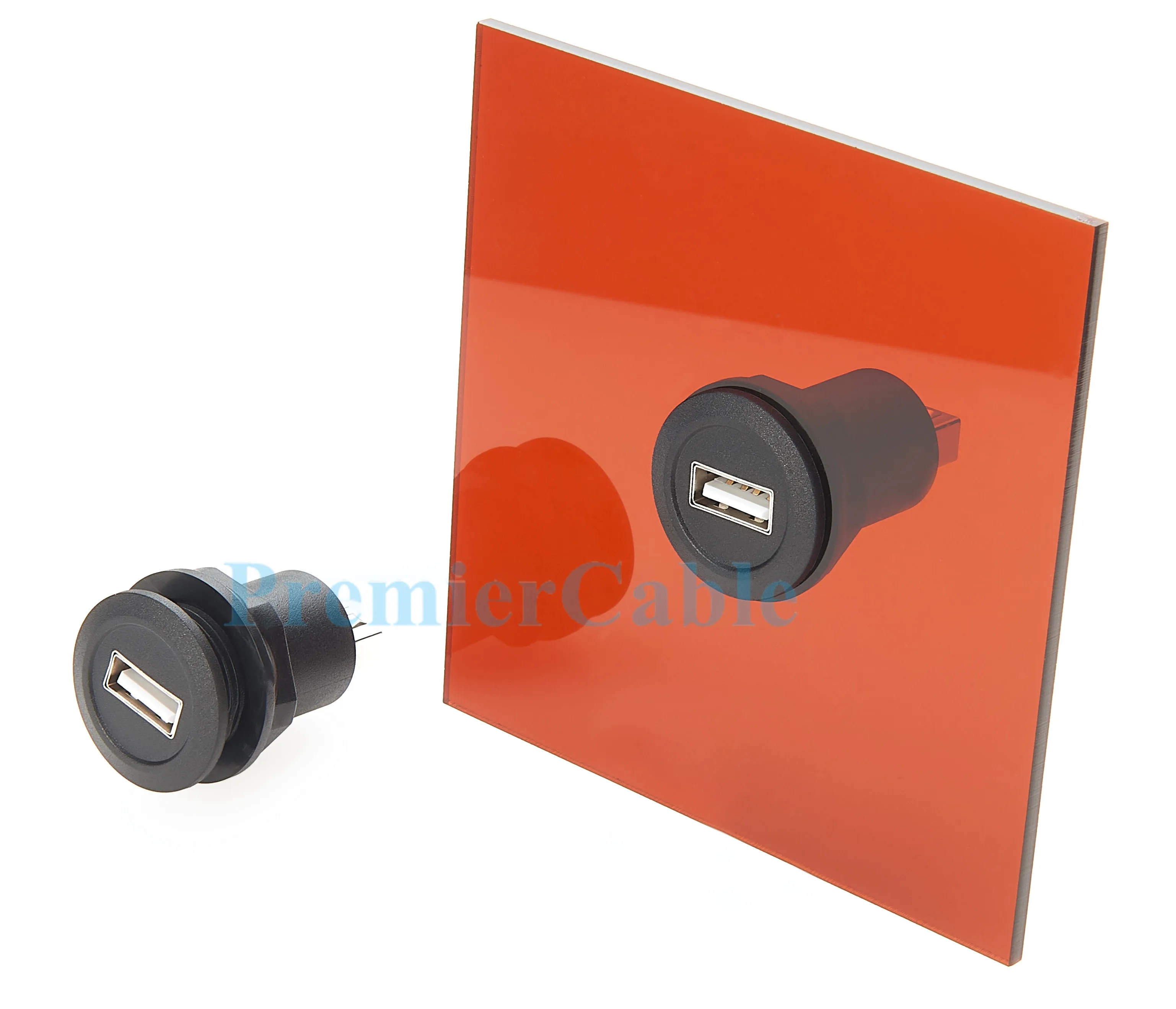 USB 2.0 A Buchse-zu-Buchse-Verbinder, runde Einbaubuchse, 480 Mbit/s, USB Typ A, Schottverbinder, Adapter, Buchsenverlängerung – Detail 7