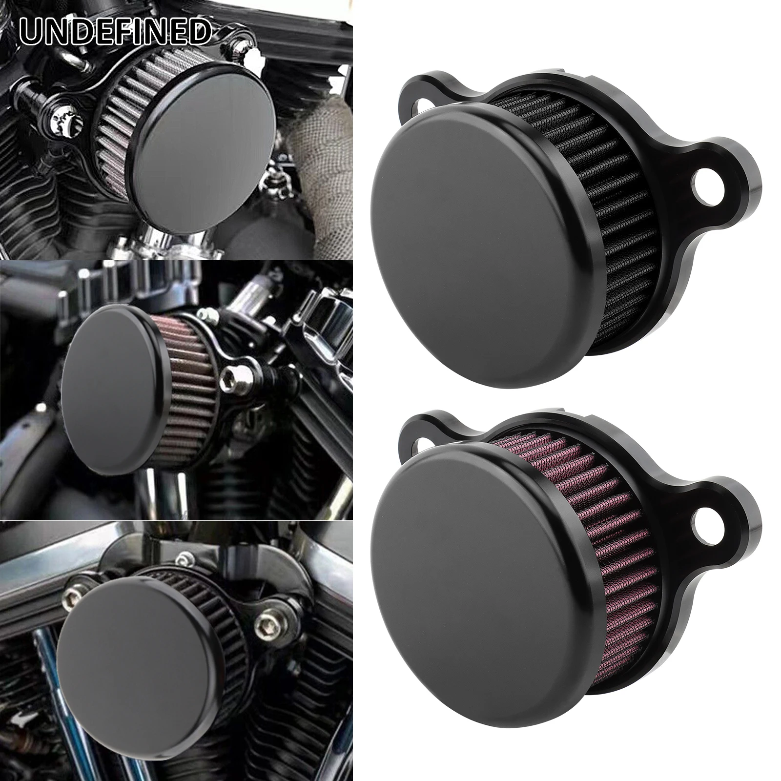 Motorcycle CNC Air Filter Cleaner Intake Kits For Harley Sportster Iron 883 XL883 XL1200 Nightster Forty-Eight 72 XR 1991-2023