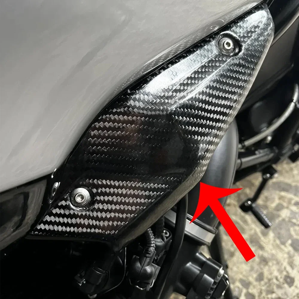 

Motorcycle Carbon Fiber Frame Side Panel Cover Cowl Guard Throttle Assembly Trim Fairing For BMW R Nine T NINET R9T Accessories