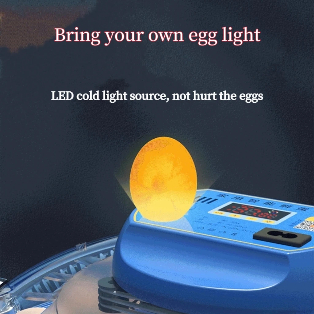 8 Egg Incubator Fully Automatic Turning Hatching Brooder Chicken Duck Quail Birds Electric Incubation Poultry Farm Hatcher