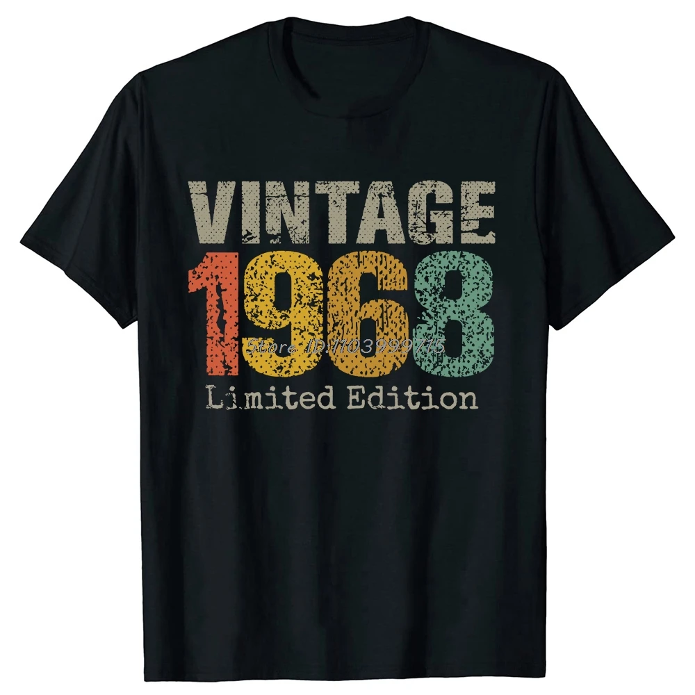 Funny Made In 1968 All Original Parts Limited Edition 56th Birthday T-shirt Fashion Men Clothing Cotton Tshirt Casual T Shirt