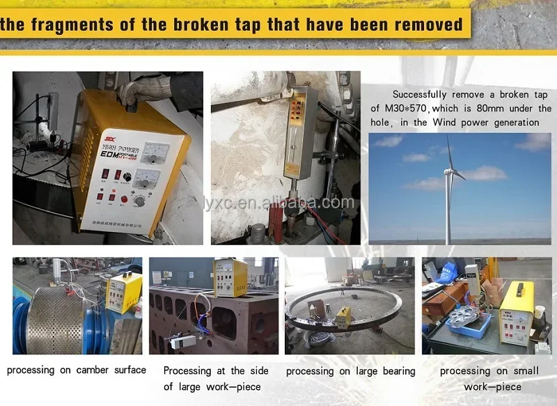 Máquina de remoção removedor e extrator de parafuso danificado portátil EDM-8C