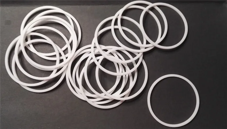 Maßgefertigte PTFE-Abstandshalter, 100 Stück, Innendurchmesser 1 mm - 2,5 mm, chemikalienbeständige Distanzstücke, reibungsarme Unterlegscheiben, antihaftbeschichtete Dichtung für Ventile – Detail 15