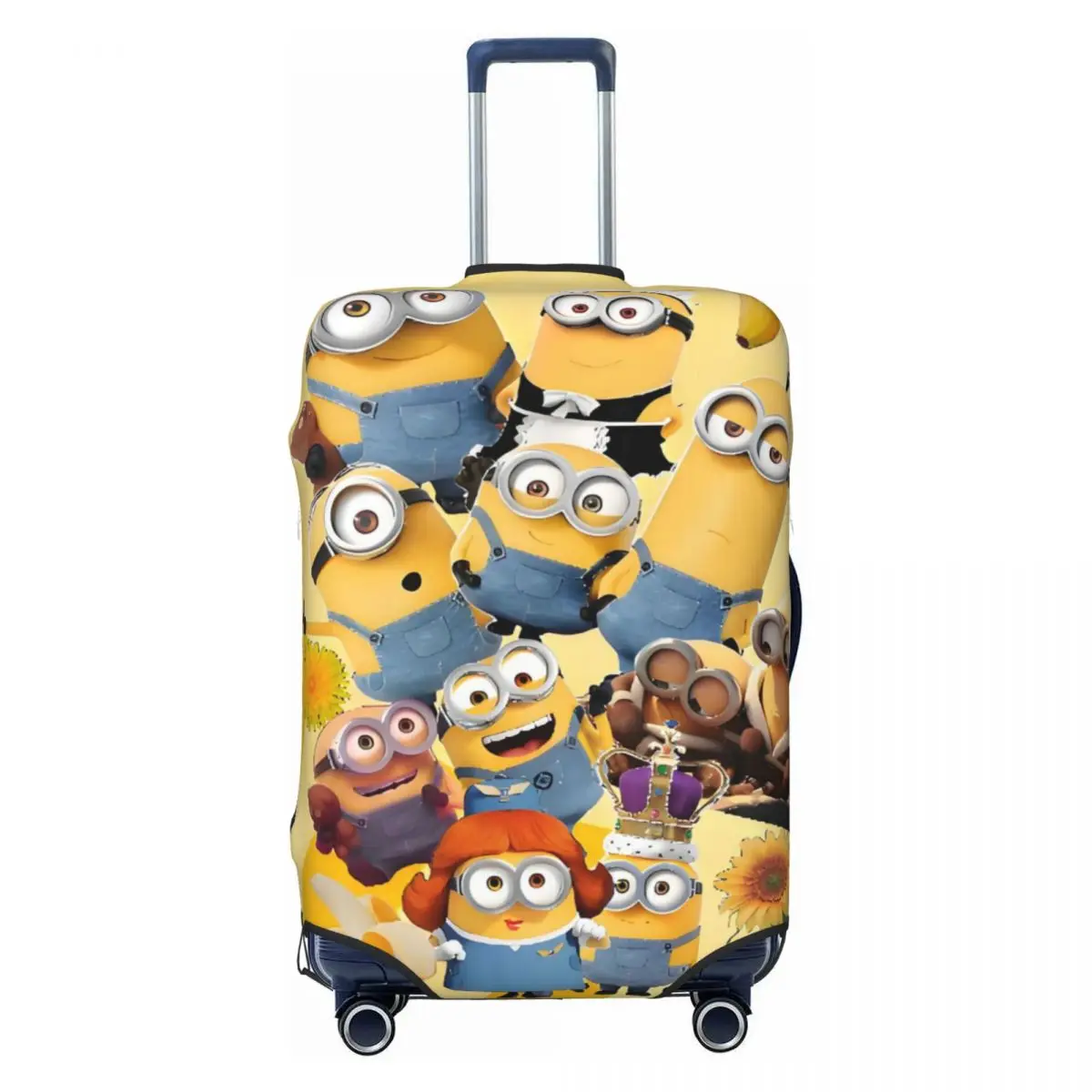 

Custom Funny M-Miniones Travel Luggage Cover Dust Proof Cute Cartoon Movie Suitcase Cover Protector Fit 18-32 Inch
