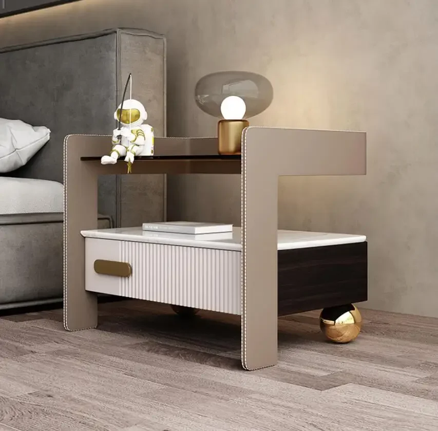 Multifunctional Sense Smart Bedside Table with Wireless USB Charging