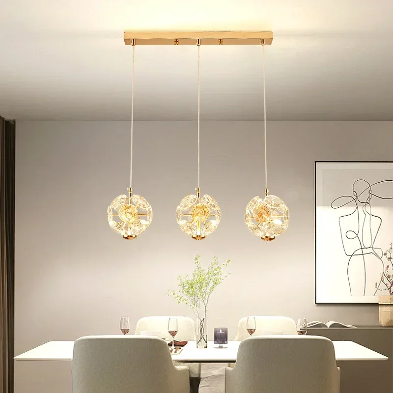 Modern LED Pendant Lamp Bedside Hanging Chandelier for Living Dining Room Kitchen Island Home Decor Lighting Fixture Luster