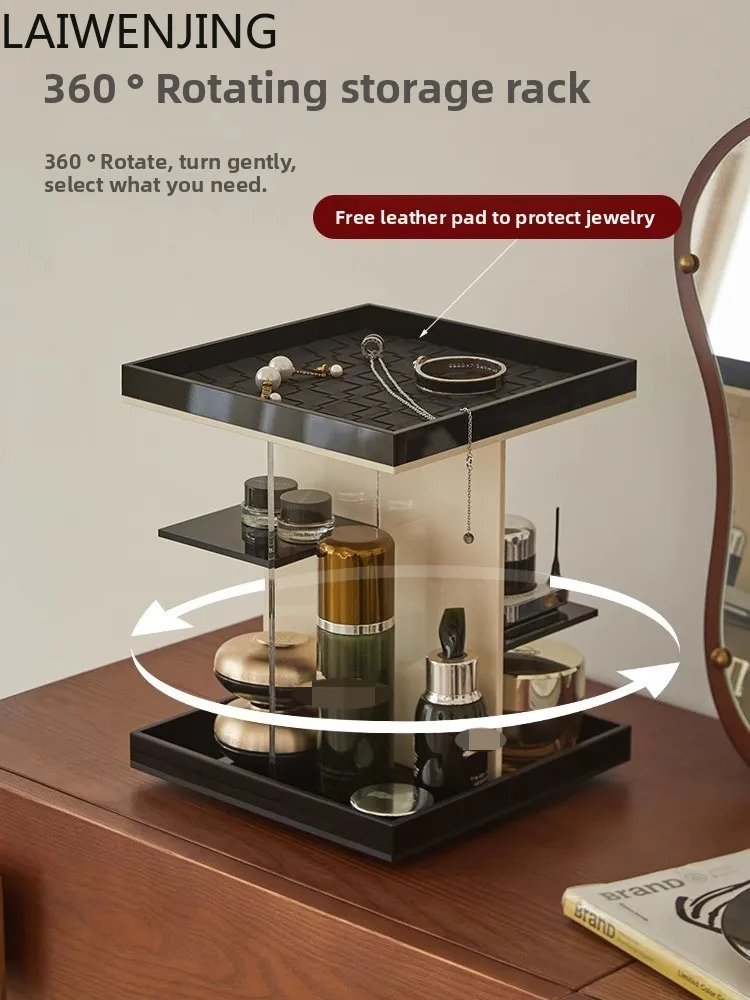 

SGF Rotary Acrylic Drawer Storage Box Desktop Jewelry Porch Shelf