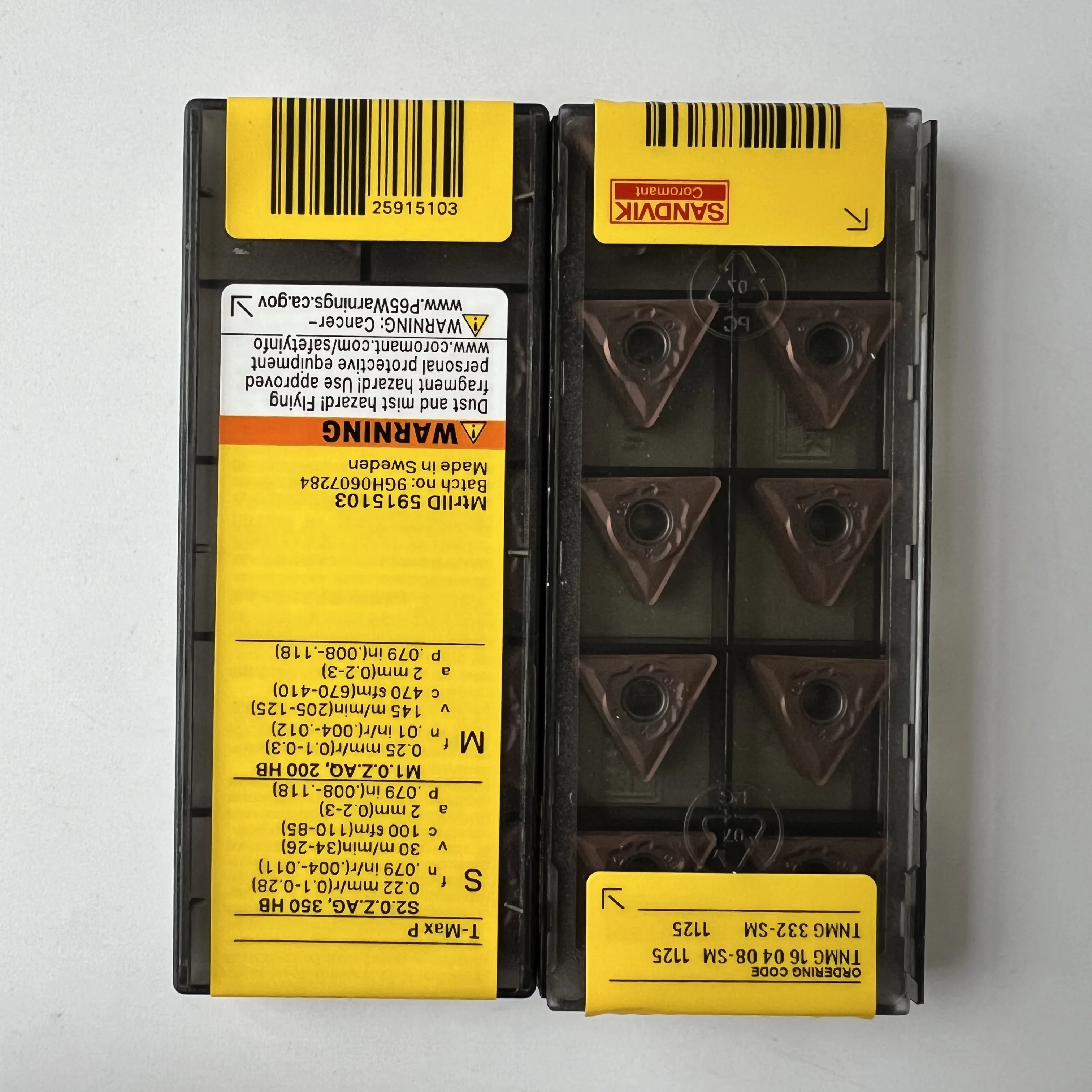 

Carbide inserts for lathe TNMG160408-SM 1125