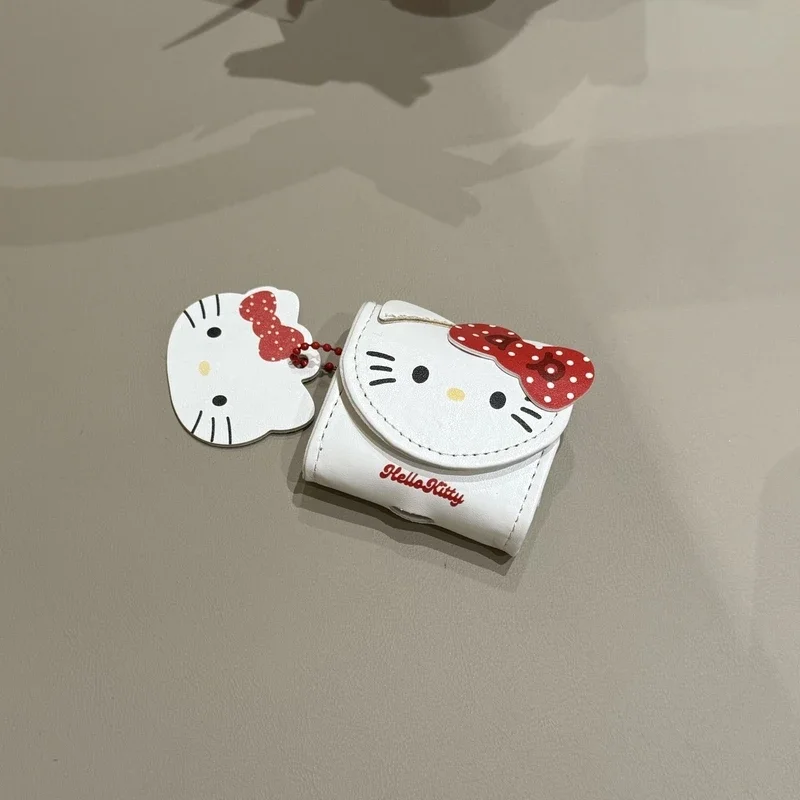 لطيف الكرتون سانريو مرحبا كيتي حقيبة جلدية حقيبة سماعة الاذن ل AirPods 1 2 3 4 برو 2021 سماعة لاسلكية تعمل بالبلوتوث سماعة سماعة حقيبة