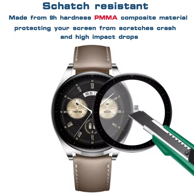طبقة حماية لساعة Huawei Watch Buds HD Clear 3D منحني ناعم حافة غطاء واقي للشاشة لملحقات Huawei Buds Smartwatch