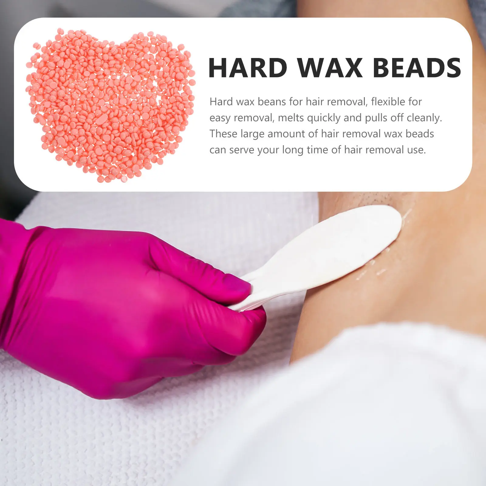 3Packs Hard Wax Beads Hair Removal Wax Beans Quick Melt Precision Application Full Body Facial Legs Arms Back Waxing Comfortable