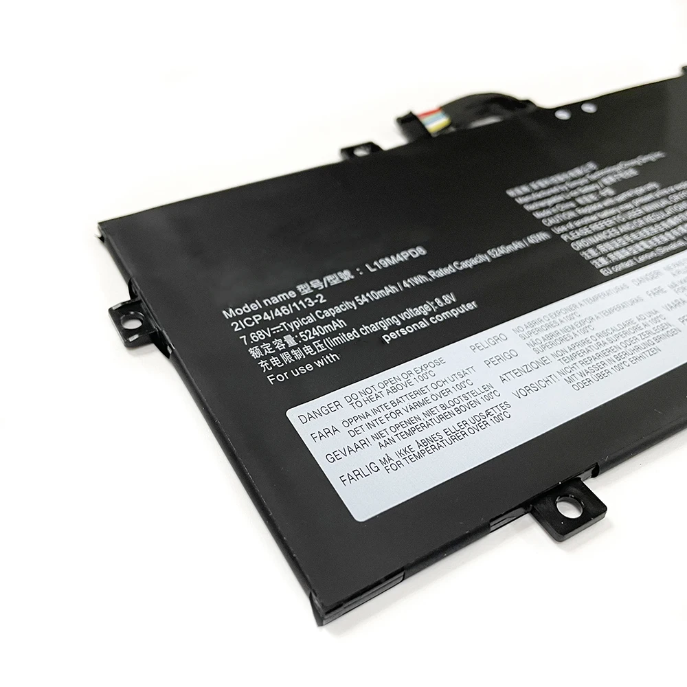 L19M4PD8 L19C4PD8 7.68V 5410mAh 41Wh Laptop Battery Replacement For Yoga Duet 7-13IML05 Series 2ICP4/46/113-2