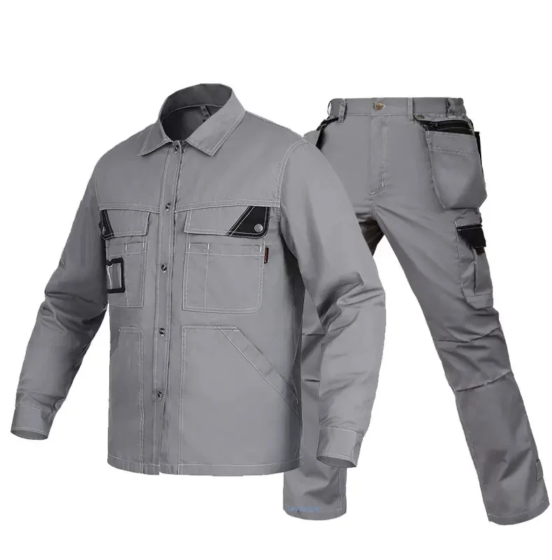 Summer Work Clothing Workwear Clothes For Men Workmen Coveralls Uniform Car Workshop Multi Pockets Workshop Mechanics work Suits