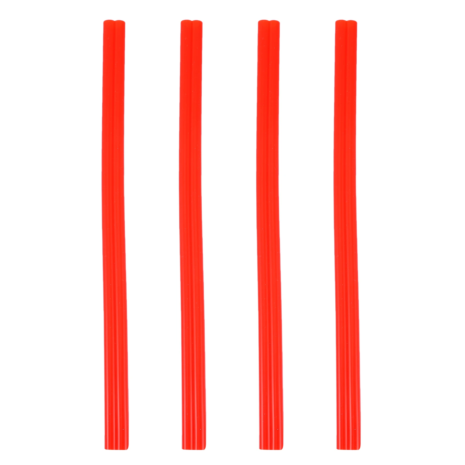 

4pcs Reusable Love Design Heart Shape Design Drinking Straws for Party Straws Milk Tea Party 25cm Red Kids Safe