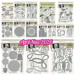 Metal Cutting Dies Scrapbooking DIY Album Dottie Bloom Background Die Set Paper Card Embossing Craft Supplies Decor Cut Die
